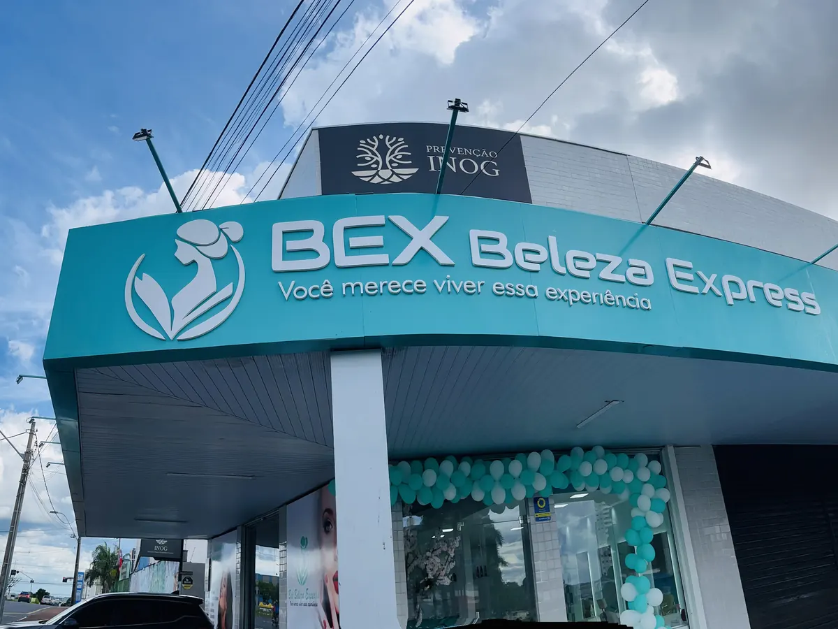 Fachada da BEX Beleza Express no Parque Amazônia